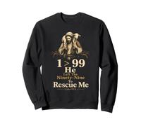 Christian 1 > 99 He Left The Ninety-Nine Luke 15:4 Gift Sweatshirt