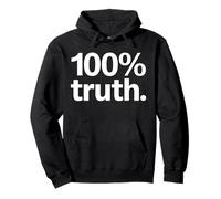 Christian 100% Truth Faithful Living Backprint Pullover Hoodie