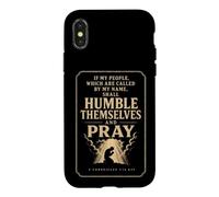 Christian 2 Chronicles 7:14 If My People Shall Pray Case for iPhone X/XS