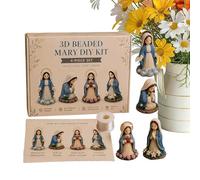 Christian 3D Beads Kit | Easy DIY Set of 3D Artistic Handmade Figures, Beads Kit with Realistic Figures, for Children Adults Beginners Enthusiasts Creating Hobby Jewellery