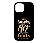 Christian 80th Birthday God's Grace And Mercy Gift Case for iPhone 12 mini