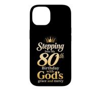 Christian 80th Birthday God's Grace And Mercy Gift Case for iPhone 14