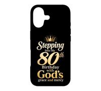 Christian 80th Birthday God's Grace And Mercy Gift Case for iPhone 17