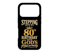 Christian 80th Birthday God's Grace And Mercy Gift Case for iPhone 17 Pro