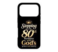 Christian 80th Birthday God's Grace And Mercy Gift Case for iPhone 17 Pro