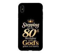 Christian 80th Birthday God's Grace And Mercy Gift Case for iPhone XS Max