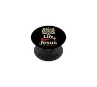 Christian A Blood Donor Saved My Life Jesus Bible Verse PopSockets Adhesive PopGrip