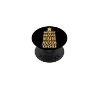 Christian Agree With God Move With God Never Doubt Gift PopSockets Adhesive PopGrip