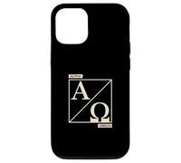 Christian Alpha Omega Faith Biblical Monogram Emblem Case for iPhone 12/12 Pro