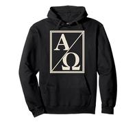 Christian Alpha Omega Symbol The Beginning And The End Pullover Hoodie