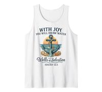 Christian Anchor Verse with Joy You Will Draw Water Tank Top