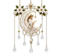 Christian Angel Christmas Gold Window Hanging Ornament，C