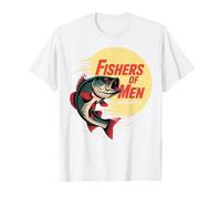 Christian Angler Fishers of Men Matthew 4 19 Verse T-Shirt
