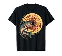 Christian Angler Fishers of Men Matthew 4 19 Verse T-Shirt