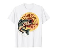 Christian Angler Fishers of Men Matthew 4 19 Verse T-Shirt
