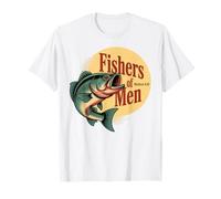 Christian Angler Fishers of Men Matthew 4 19 Verse T-Shirt