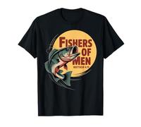 Christian Angler Fishers of Men Matthew 4 19 Verse T-Shirt