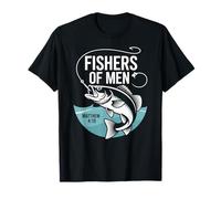 Christian Angler Fishers of Men Matthew 4 19 Verse T-Shirt
