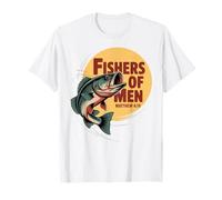 Christian Angler Fishers of Men Matthew 4 19 Verse T-Shirt