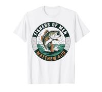 Christian Angler Fishers of Men Matthew 4 19 Verse T-Shirt