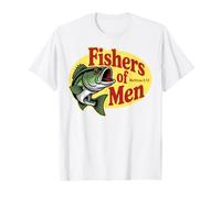 Christian Angler Fishers of Men Matthew 4 19 Verse T-Shirt