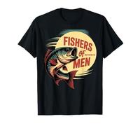 Christian Angler Fishers of Men Matthew 4 19 Verse T-Shirt