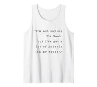 Christian Animal Lover I’m not saying, I'm Noah Funny Tank Top