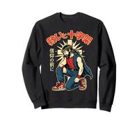 Christian Anime Jesus Japanese Manga Salvation & Cross Sweatshirt