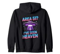 Christian Area 51 I Have Seen Heaven UFO Humor Zip Hoodie