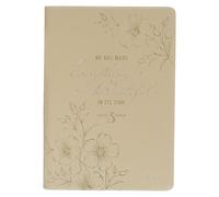 Christian Art Gifts 2026 12-Month Premium Vegan Leather Zippered Monthly Executive Planner for Women: Everything Beautiful Encouraging Scripture, Daily Planning, Organizing, Beige Floral
