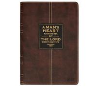 Christian Art Gifts 2027 Executive Planner: 12 Month Weekly/Daily Planning | Faux Leather, Man's Heart, Brown & Gold, Men, Bible in a Year, Zip, Calendar, Appointments, Budgeting, Time Management