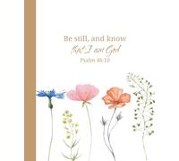 Christian Art Gifts Bible Notebook - Soft Floral Watercolor - Prayer Notebook for Women - Devotional & Bible Study Journal - Gratitude & Church Notes - 7.5 x 9.25 - 110 Pages - Daily Gratitude Log