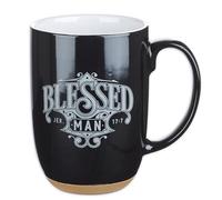 Christian Art Gifts Coffee Mug: Blessed Man - Jeremiah 17:7 Inspirational Scripture, 15oz, Black