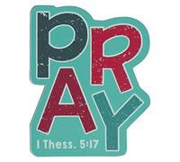 Christian Art Gifts Decorative, Relgious, Inspirational Men & Womens Bible Verse Fridge Magnet: Pray