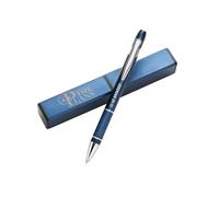 Christian Art Gifts I Know the Plans Blue Ballpoint Pen with Gift Box | Retractable, Medium Point, Black ink, For Journaling, Planners & Notebooks, Smooth Writing, Student, Grad Gift