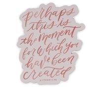 Christian Art Gifts Inspirational Decorative Die-Cut Refrigerator Scripture Magnet for Women: You Have Been Created Encouraging Bible Verse, Cute for Home, Kitchen, School, Lockers, Pink, 3.4" x 2.7"
