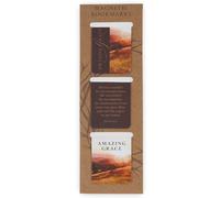 Christian Art Gifts Inspirational Magnetic Bookmark Pagemarker Set for Men & Women: Amazing Grace, Scenic Brown Multicolors & Encouraging Bible Verse, Reading, Books, Bibles, 3 Piece Set