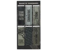 Christian Art Gifts Inspirational Magnetic Bookmark Pagemarker Set: Stand Firm Scripture, Multicolor Designs & Encouraging Bible Verse Messages, Reading, Books, 6 Piece Set