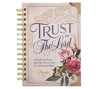 Christian Art Gifts Journal w/Scripture for Women Trust In The Lord Butterfly Proverbs 3:4 Bible Verse Burgundy 192 Ruled Pages, Large Hardcover Notebook, Wire Bound