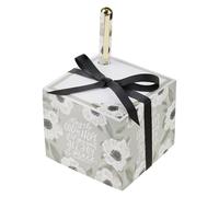 Christian Art Gifts Premium Inspiring Scripture Note Block Cube & Pen Set for Men & Women: God of Hope Encouraging Bible Verse, 750 Sheets, Home & Office, White & Charcoal