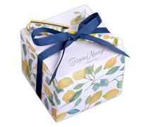 Christian Art Gifts Premium Inspiring Scripture Note Block Cube & Pen Set for Women: Rejoice Always Encouraging Bible Verse, 750 Sheets, Home & Office Memos, White Paper & Cute Sunny Yellow Lemons