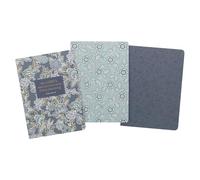 Christian Art Gifts Slim Softcover Scripture Notebooks for Women, New Mercies - Inspirational Bible Verse Variety, Durable Cardstock, Floral Set/3 Large