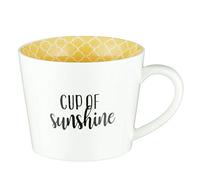 Christian Art Gifts Yellow Ceramic Coffee Mug - 12 oz. Lead and Cadmium-free Inspirational Scripture Coffee and Tea Mug for Men and Women with Bible Verse: Cup Of Sunshine - Lamentations 3:22-23