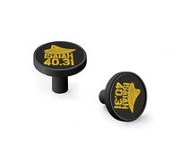 Christian Art Isaiah 40 31 Cabinet Knobs and Wall Hooks, 6 Pack Modern Drawer Pulls with Black-Style-4 Base, Solid Zinc Alloy Handles for Kitchen, Bathroom, Dresser