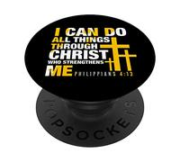 Christian Art Pop Socket - Can Do All Things Through Christ PopSockets Swappable PopGrip