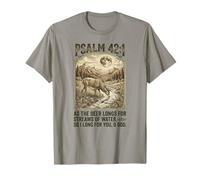 Christian As The Deer Hunting Funny Jesus Bible Verse Hunter T-Shirt