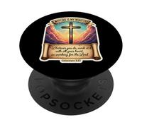 Christian Author Writer Writing Is My Ministry Jesus Christ PopSockets Adhesive PopGrip