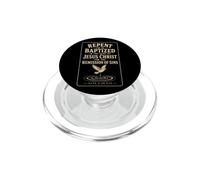 Christian Baptism Gift Repent And Be Baptized PopSockets PopGrip for MagSafe