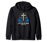 Christian Baptism Left it in the Water Matthew-28 19 Zip Hoodie