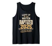 Christian Baptized 2025 Baptism Faith Gift Tank Top